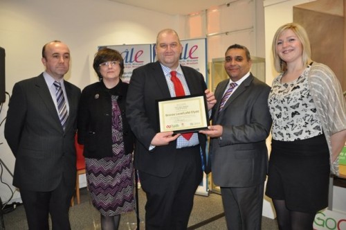The award gets presented by Carl Sargeant