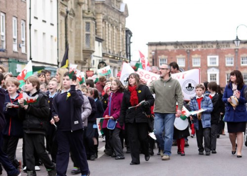 Several schools took part in the parade.