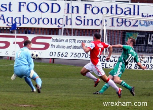Ormerod slots in the first goal.