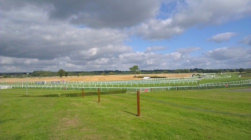 Bangor-On-Dee Racecourse prior to the paint throwing