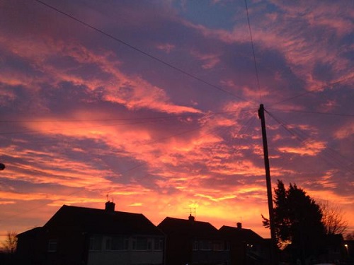 Celticep sent Wrexham.com this stunning 'Firefly' sunrise
