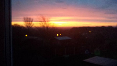 Lyndsey Douglas sent us this image of the 'beautiful sunrise'