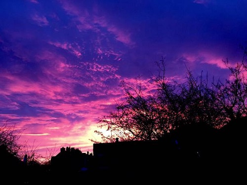 Baabaa Design sent us this stunning picture of the skies above Wrexham