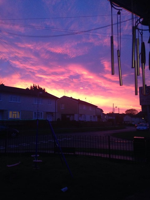 Kazz Pickup sent us this photo of the 'beautiful' skies above Deva Way this morning