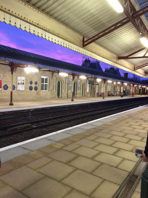 Thanks to Anthony Hughes for sending us the brilliant sunrise picture from the train station