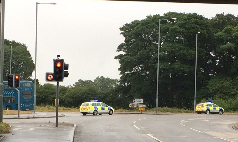 Gresford-Roundabout-Collision