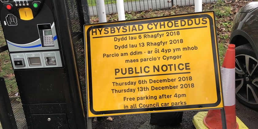 Council collect £1433 on free parking day  despite signage telling