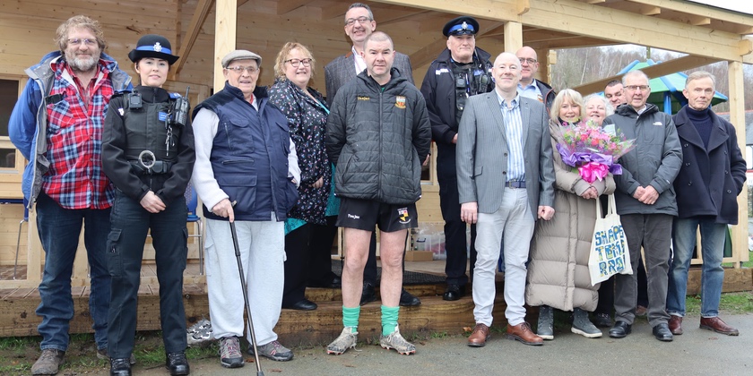 New pavilion opens in Glyn Ceiriog with funds seized from criminals 