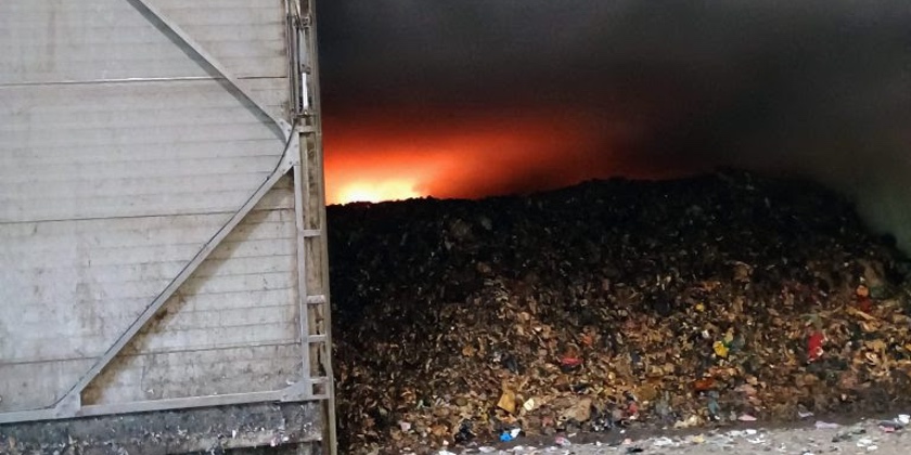 Warning issued after ‘lithium battery’ causes fire at Wrexham recycling centre